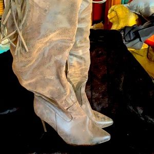 Over the knee size 9 stiletto boots